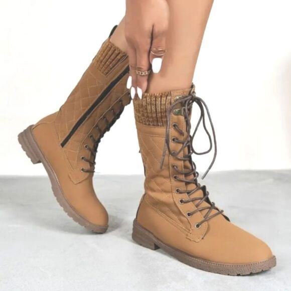 Ladies lace-up boots sz 6.5 - Picture 2 of 16